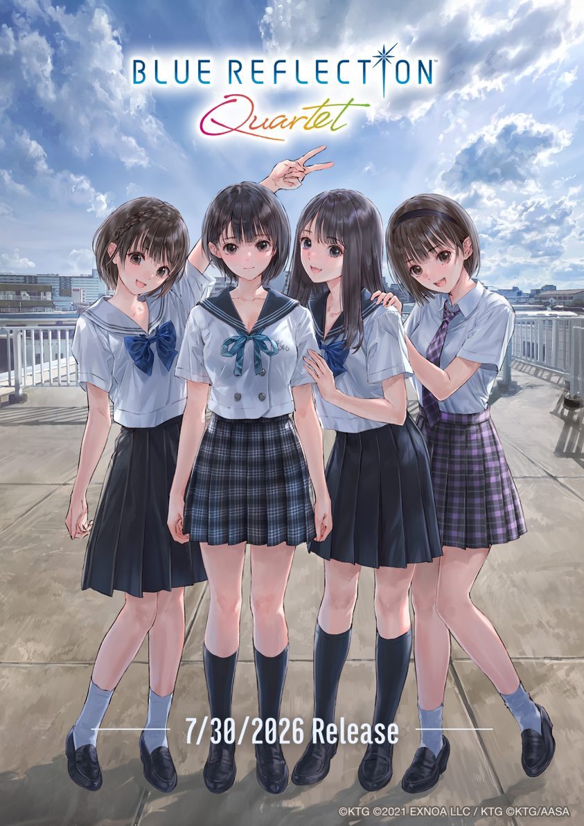 Blue Reflection Quartet — visuel officiel © KOEI TECMO GAMES CO., LTD.