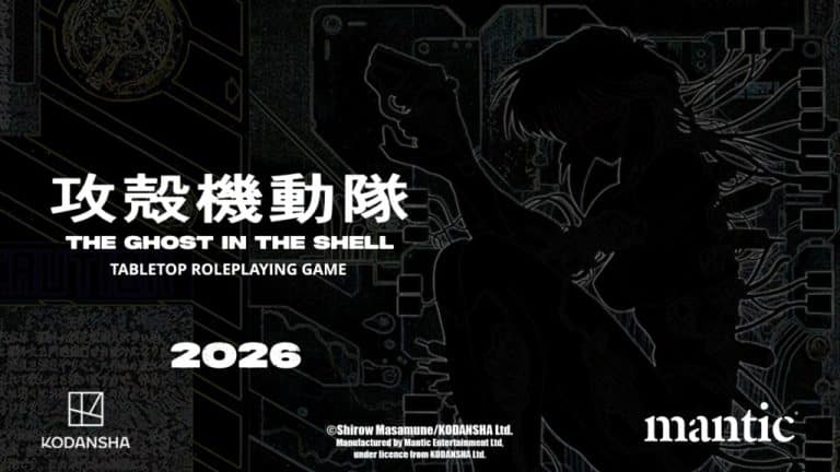 The Ghost in the Shell: Tabletop Roleplaying Game - bandeau officiel Mantic Games (c) Mantic Games / Kodansha Ltd.