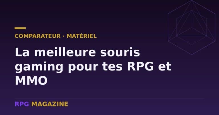 Comparatif des meilleures souris gaming pour jouer aux RPG et MMO