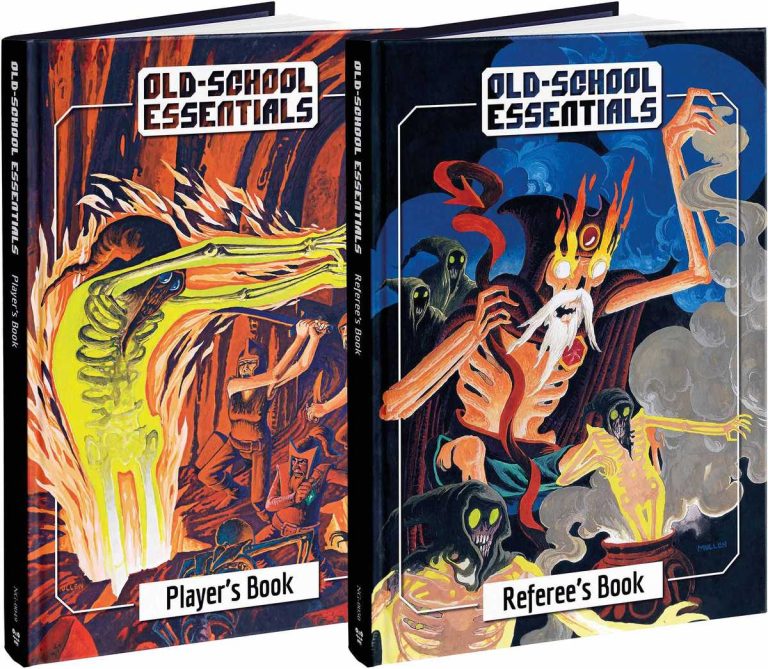 Old-School Essentials 2026 Update — Player's Book et Referee's Book (c) Necrotic Gnome