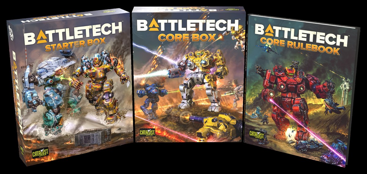 BattleTech Starter Box, Core Box et Core Rulebook 2026 - Catalyst Game Labs (c) Catalyst Game Labs