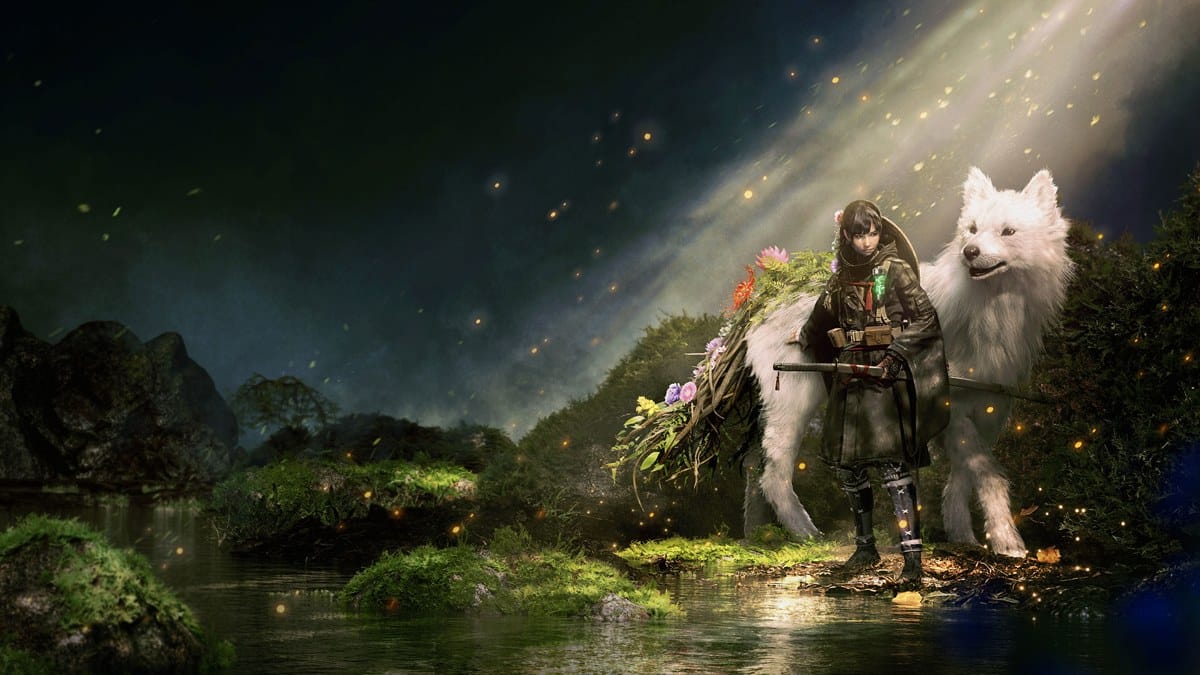 Emma et son chien Koo dans Beast of Reincarnation © GAME FREAK inc. / Fictions