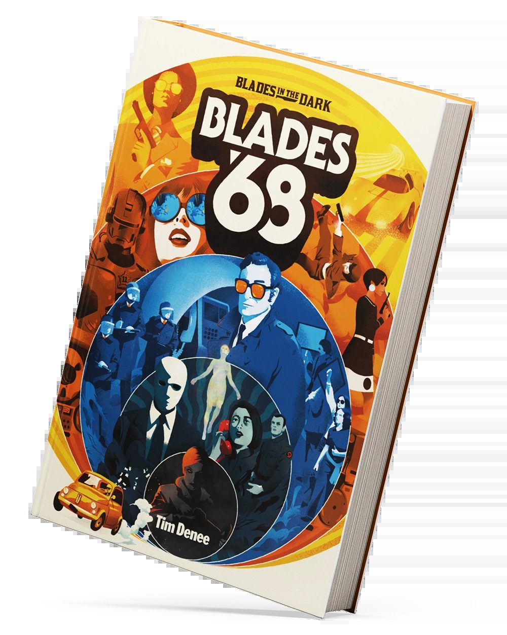 Blades '68, supplément officiel de Blades in the Dark par Tim Denee — © Evil Hat Productions