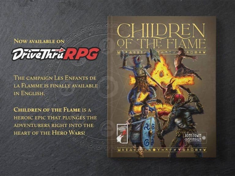 Children of the Flame, campagne RuneQuest — © Chaosium Inc. / Studio Deadcrows