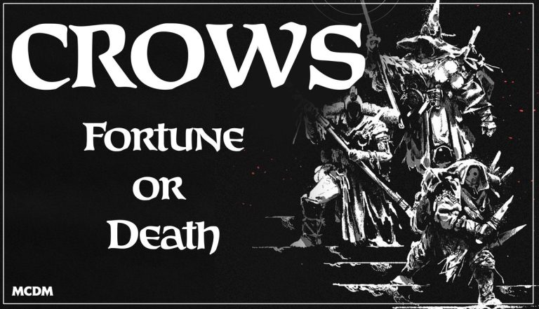 Crows: Fortune or Death, le nouveau jeu de rôle de MCDM Productions — © MCDM Productions