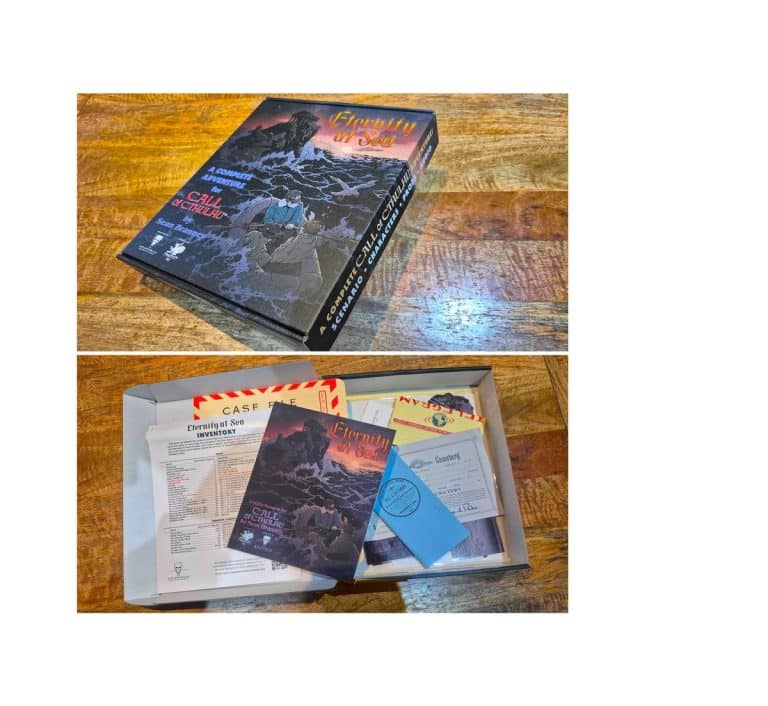 Eternity at Sea, coffret Call of Cthulhu — © H.P. Lovecraft Historical Society / Chaosium