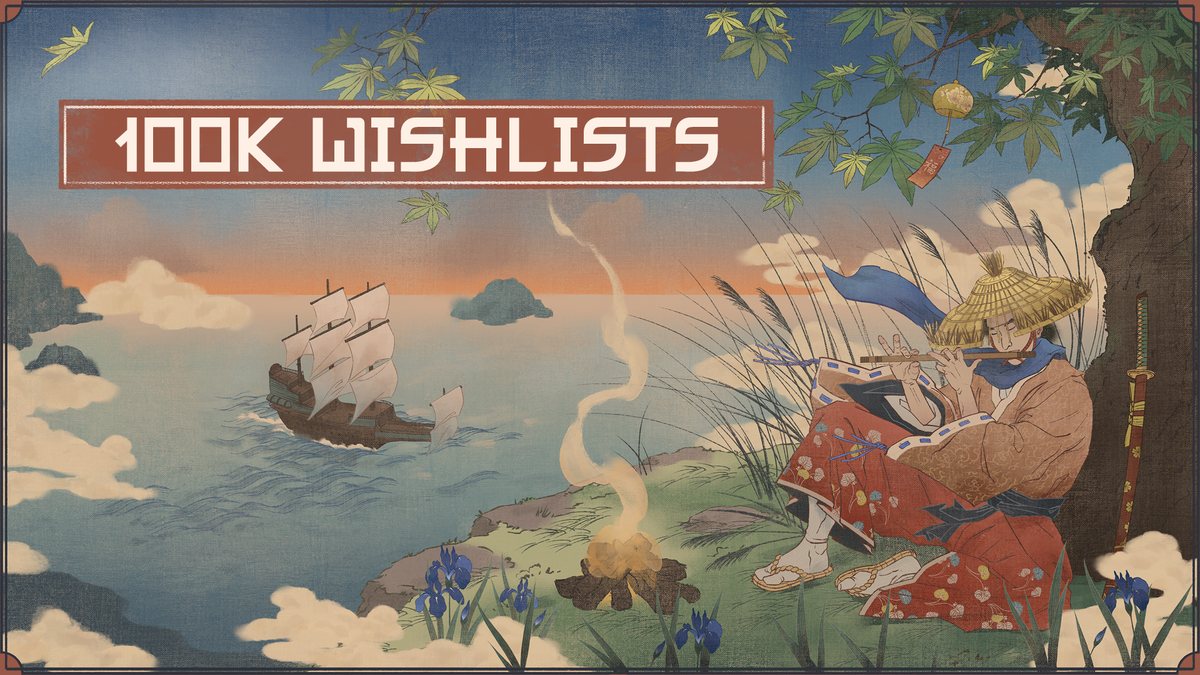 Expeditions: Samurai — illustration officielle « 100K Wishlists » © THQ Nordic / Campfire Cabal