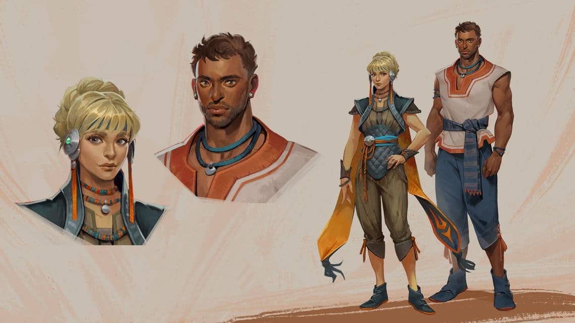 Guild Wars 3 — concept art des humains jouables © ArenaNet, LLC