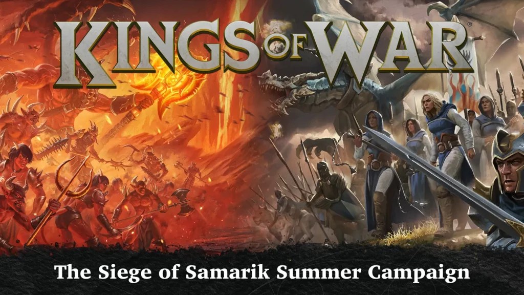 Le Siège de Samarik, campagne participative Kings of War — © Mantic Games