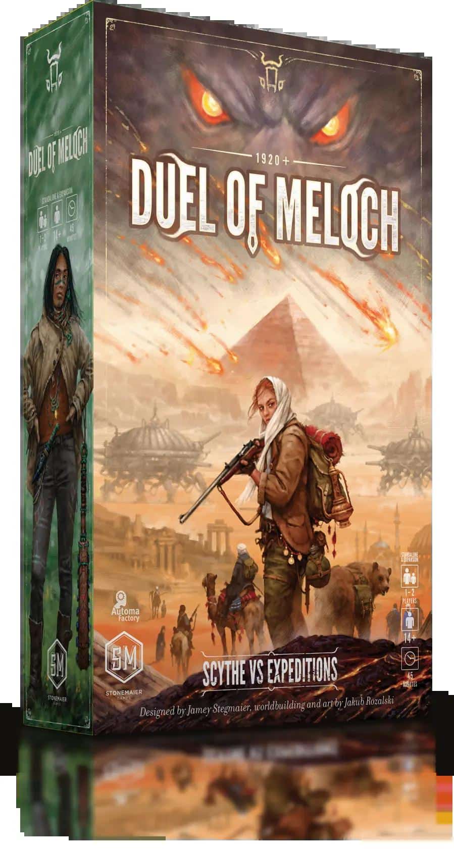 Duel of Meloch - boite du jeu, visuel officiel (c) Stonemaier Games