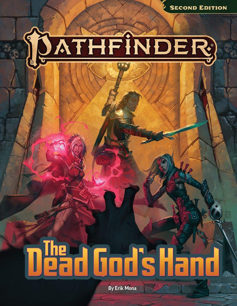 Pathfinder Adventure: The Dead God's Hand — couverture officielle © Paizo Inc.
