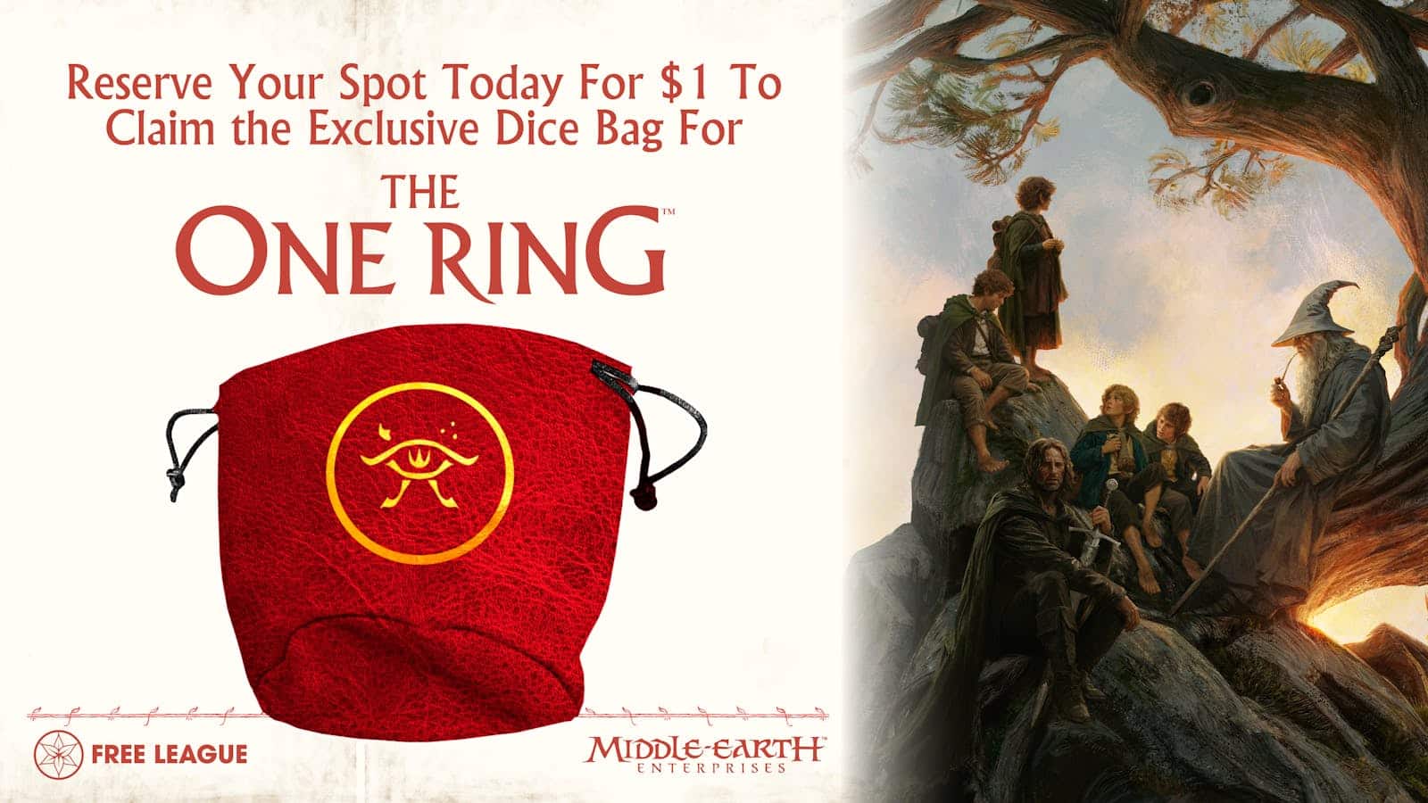 Visuel officiel de la campagne BackerKit The One Ring de Free League : bestiaire, campagne Gondor et r&egrave;gles r&eacute;vis&eacute;es