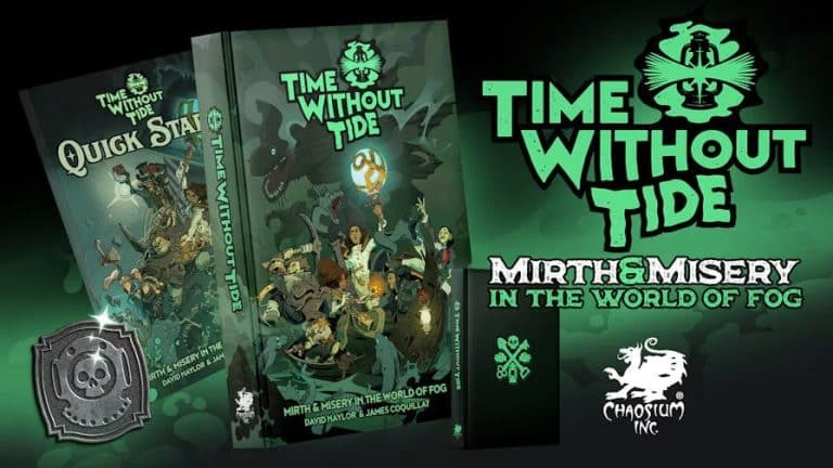 Time Without Tide: Mirth & Misery in the World of Fog — visuel officiel © Chaosium Inc.
