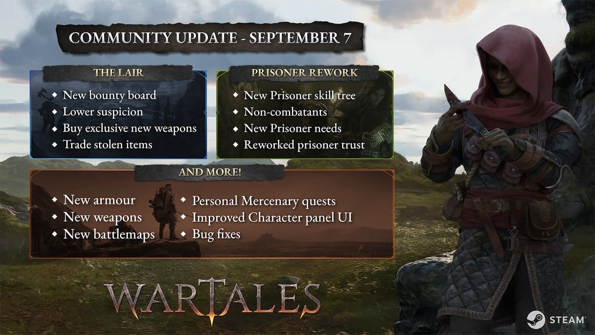 Wartales Community Update #7 du 7 septembre — visuel officiel © Shiro Games