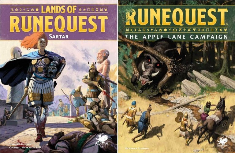 Chaosium donne enfin ses dates : Lands of RuneQuest: Sartar le 14 octobre, la campagne Apple Lane le 4 novembre