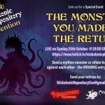 Visuel Miskatonic Repository Con 2026, credit Chaosium Inc. / Miskatonic Playhouse