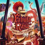Visuel officiel de Fabula Rasa : les habitants d’une ville médiévale vus à travers les barreaux d’une cage