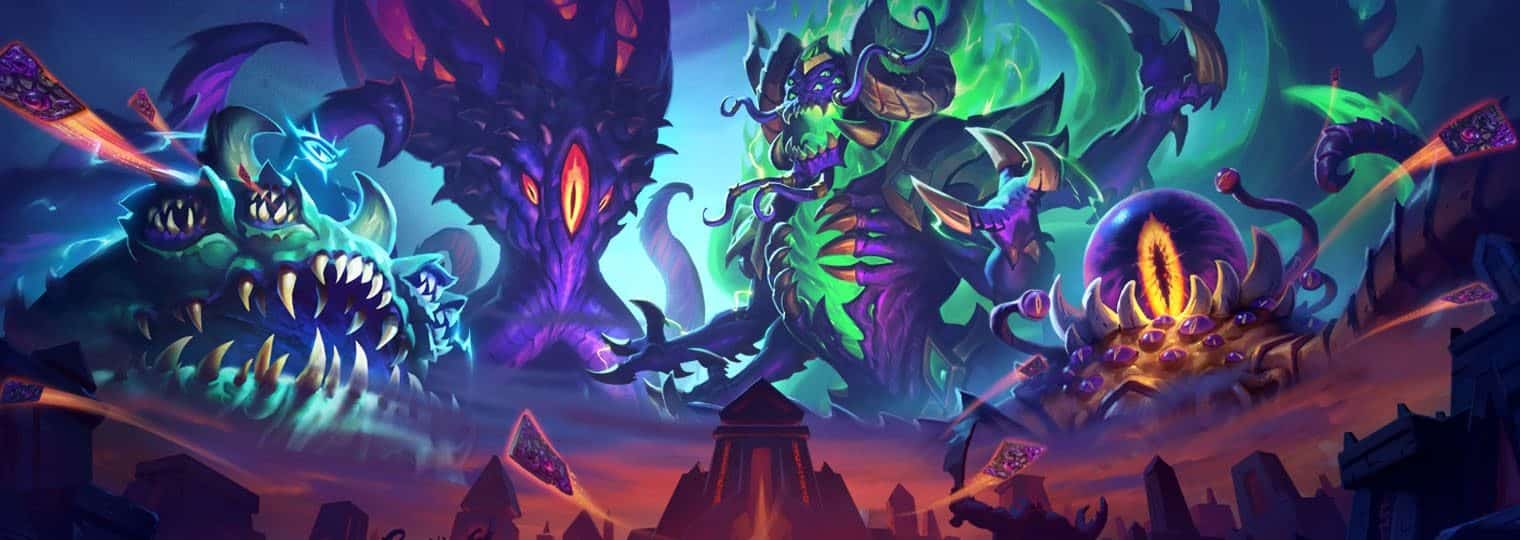 Les quatre Dieux très anciens de Hearthstone : C'Thun, N'Zoth, Yogg-Saron et Y'Shaarj