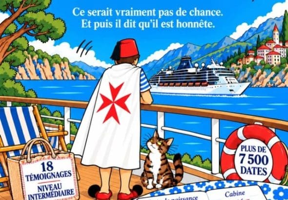 Couverture du livre-jeu d'enquête Le coupable n'est pas né le 1er avril de Scarlett Kaplan